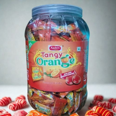 Ankit Orange Candy Jar 280pcs